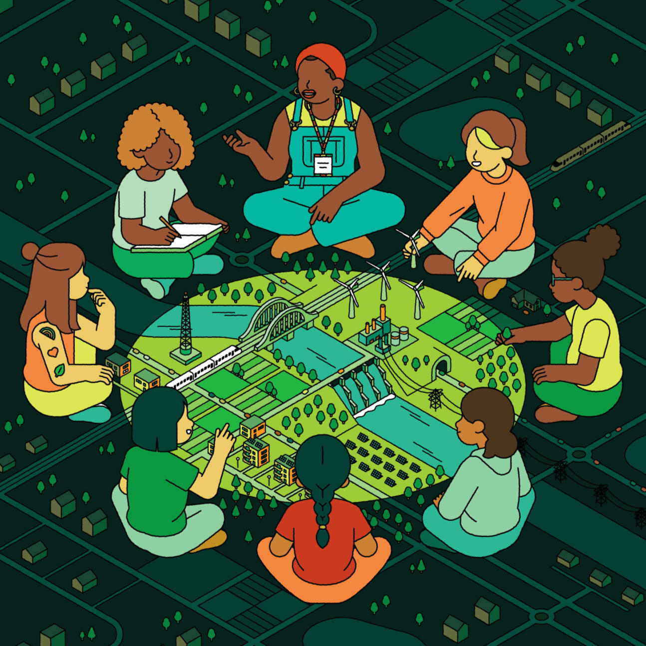 Female Leaders of the Future, editorial illustration (personal work)