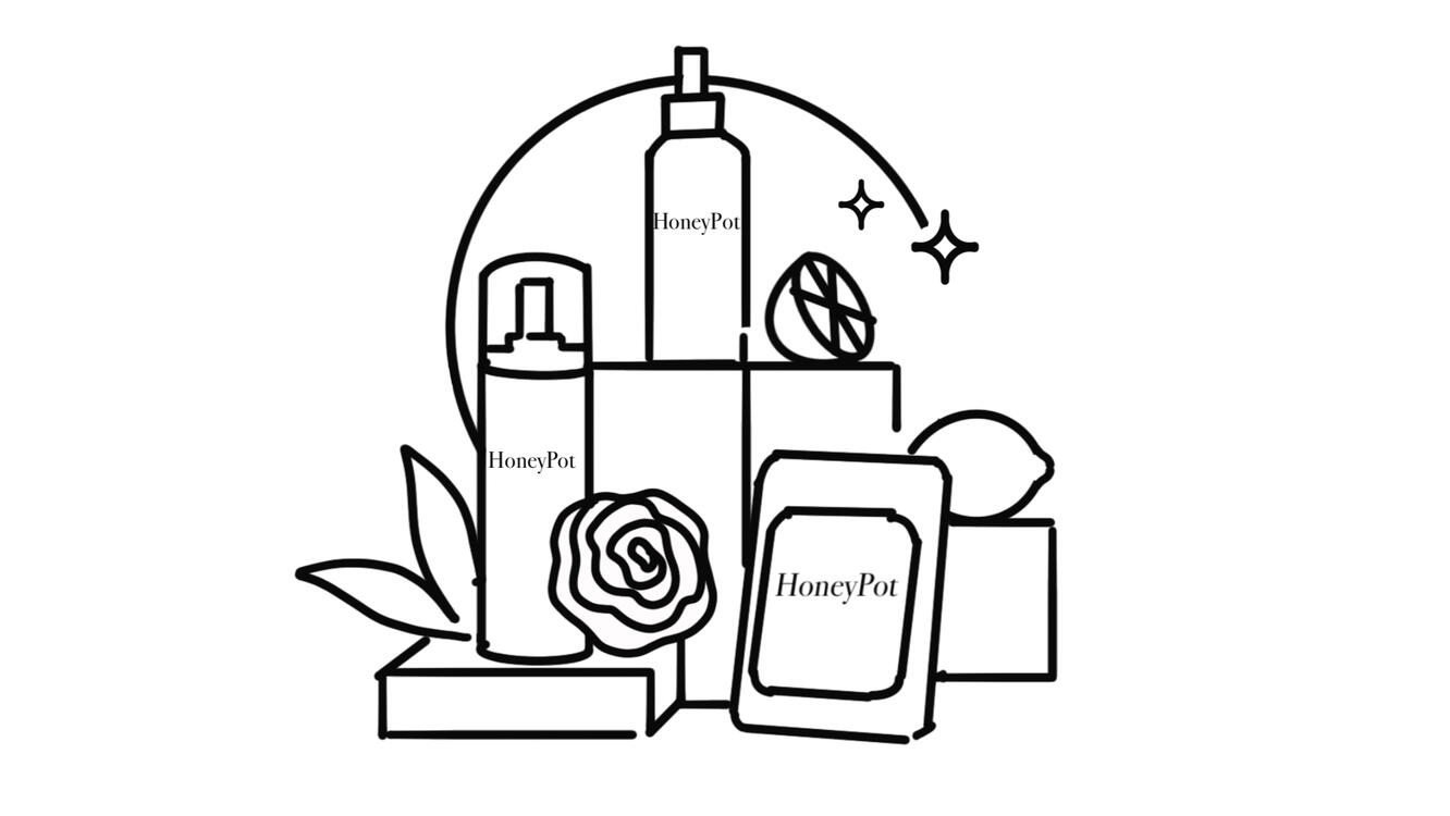 The Honey Pot washes and wipes are made without added parabens, sulfates, and dioxides.