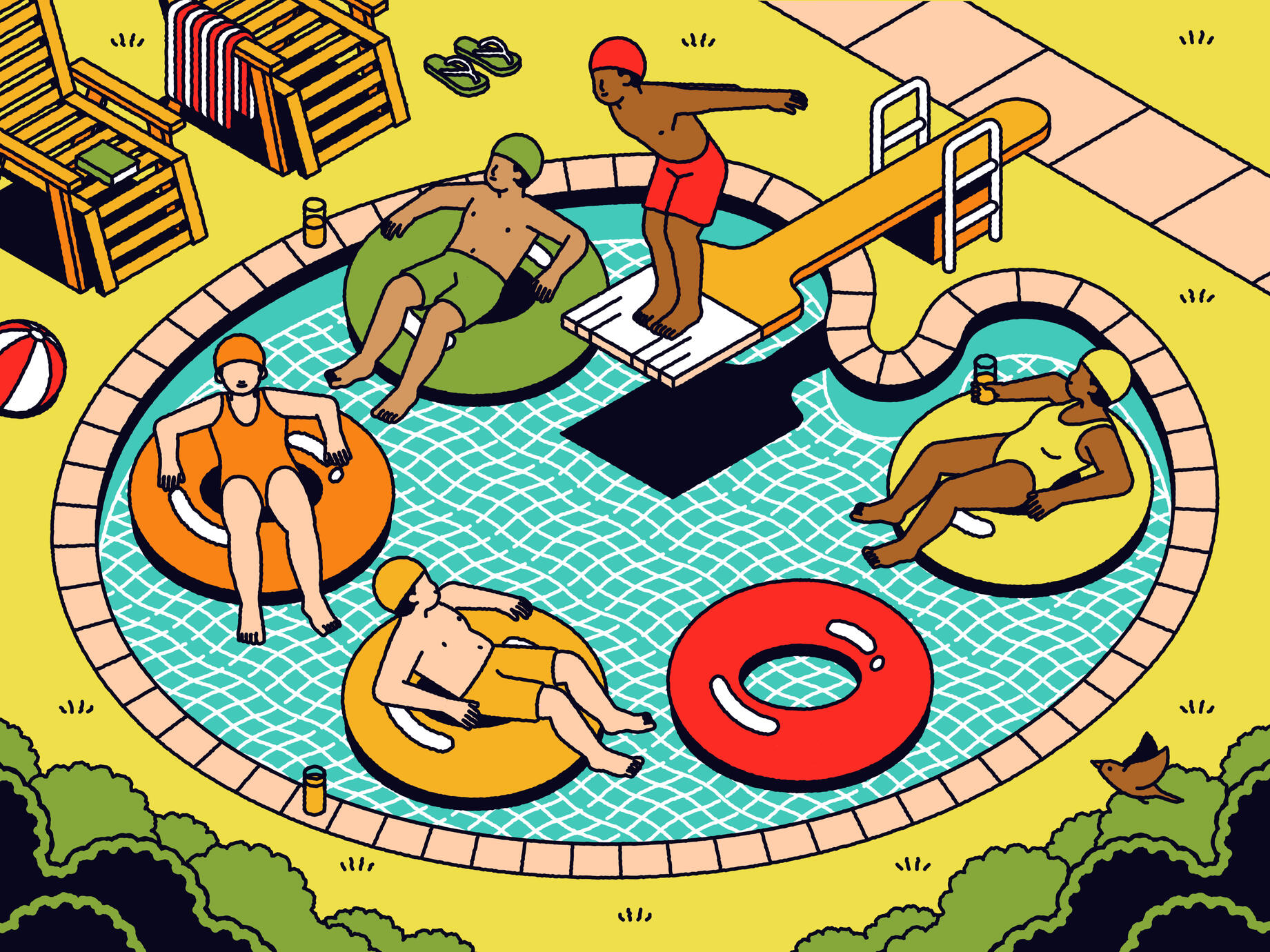Talent Pool, editorial illustration (personal work)