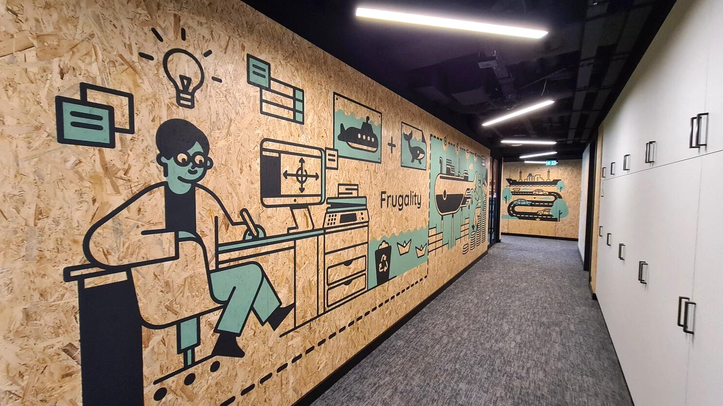Corporate Space, mural designs See More →